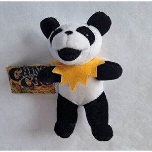 China Cat Bear Panda Grateful Dead Beanie Bean Plush Doll Limited Edition Hippie
